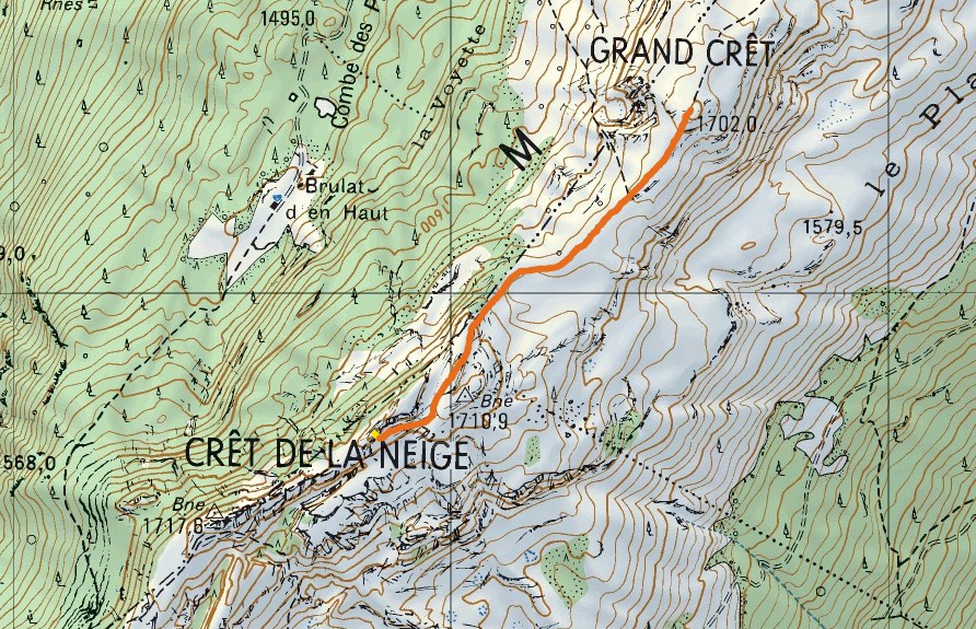 Le Crêt de la Neige, le plus haut sommet